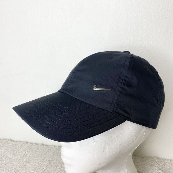 Nike Other - Nike 86 Heritage Black Hat Adjustable Strap Back Baseball Cap